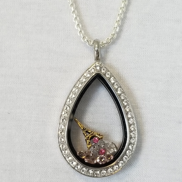 ✅#961 NIB Origami Owl Pendant Chain Eiffel Tower Cr - Picture 3 of 13